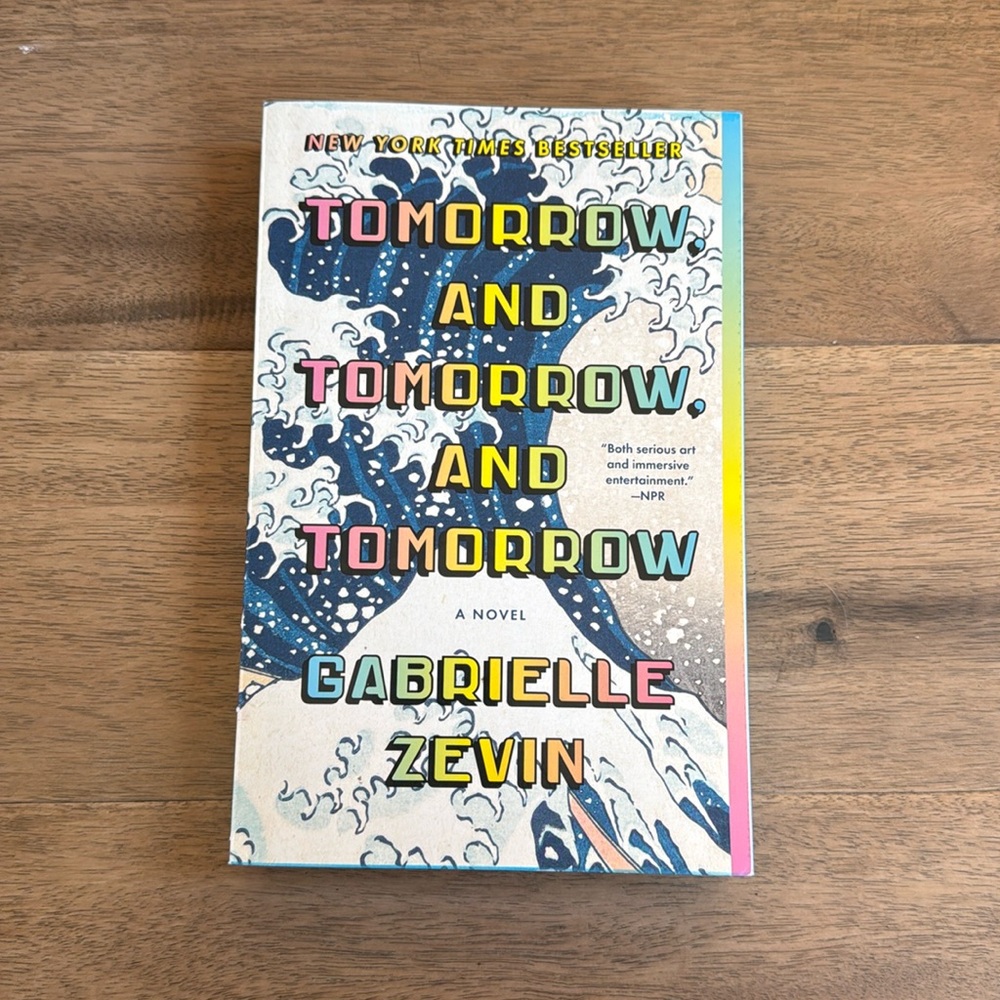 Book: Tomorrow and Tomorrow and Tomorrow by Gabrielle Zevin with sprayed edges!